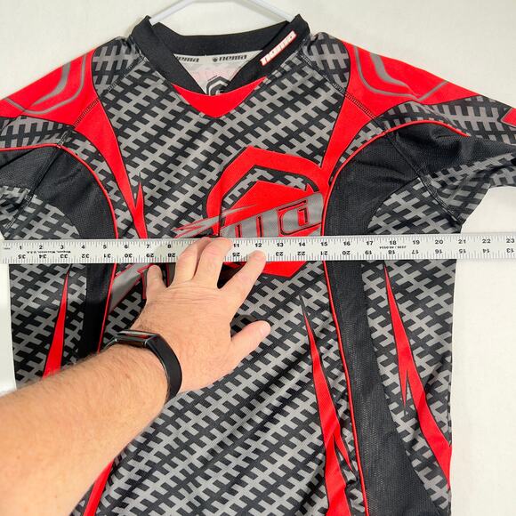 Nema Cycling Shirt Men's Small Long Sleeve Elastic Cuffs Mesh Venting Moto Cross - Picture 9 of 12